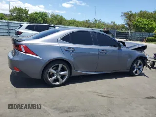 2016 Lexus IS 350 with VIN JTHBE1D20G5026301, listed as a Copart auction lot 57554915 with 76,974 mi miles and Salvage title. Bid and sale history available at DreamBid. Image 3.