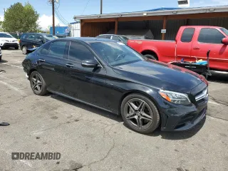 2019 Mercedes-Benz C 43 AMG with VIN 55SWF6EB3KU292221, listed as a Copart auction lot 56335835 with 38,369 mi miles and Salvage title. Bid and sale history available at DreamBid. Image 4.