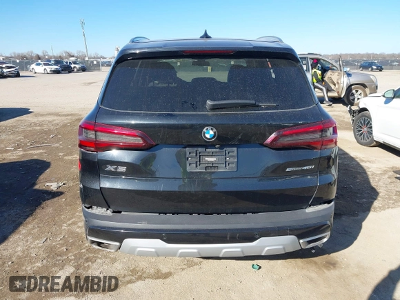 2023 BMW X5 sDrive40i with VIN 5UXCR4C04P9R23026, listed as a IAAI auction lot 41419246 with 40,412 mi miles. Bid and sale history available at carsss.com. Image 16.