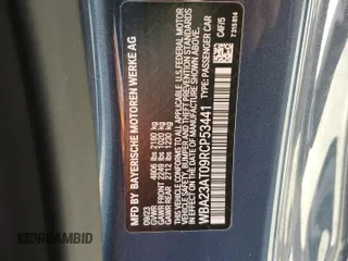 2024 BMW 4 Series 430i z VIN WBA23AT09RCP53441, wystawiony jako Copart lot #44187675 z przebiegiem 9 297 mil mil oraz Szkoda całkowita • Salvage title. Historia ofert i sprzedaży dostępna na DreamBid. Obrazek 12.