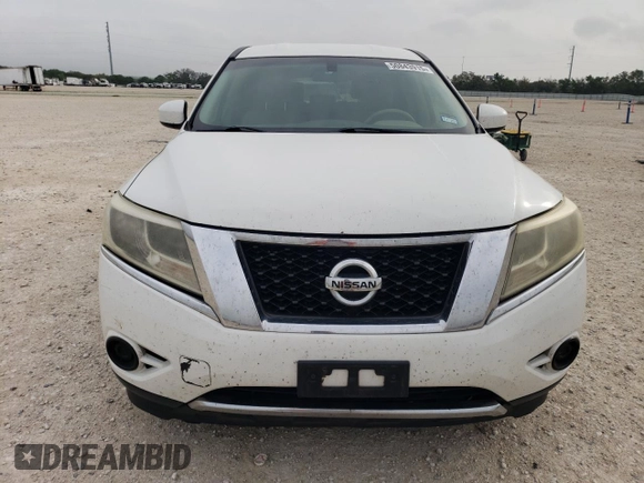 2014 Nissan Pathfinder S z VIN 5N1AR2MM4EC679257, wystawiony jako Copart lot #50843915 z przebiegiem 157 435 mil mil oraz Czysty tytuł • Clean title. Historia ofert i sprzedaży dostępna na DreamBid. Obrazek 5.