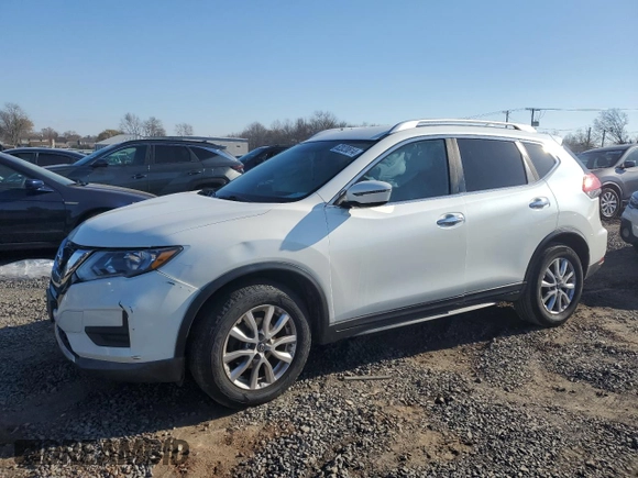 2017 Nissan Rogue SV with VIN KNMAT2MT1HP538429, listed as a Copart auction lot 82020814 with 0 mi miles and Salvage Title. Bid and sale history available at carsss.com. Image 1.