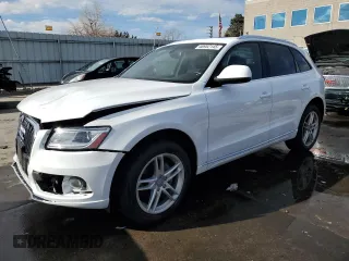 2014 Audi Q5 Premium Plus with VIN WA1LFAFP6EA105529, listed as a Copart auction lot 48952145 with 90,908 mi miles and Salvage Title. Bid and sale history available at carsss.com. Image 1.
