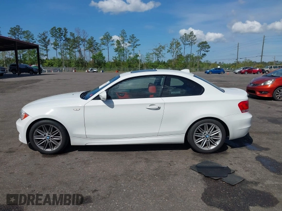 2013 BMW 1 Series 128i with VIN WBAUP7C50DVP24385, listed as a IAAI auction lot 41913737 with 46,217 mi miles and . Bid and sale history available at carsss.com. Image 14.
