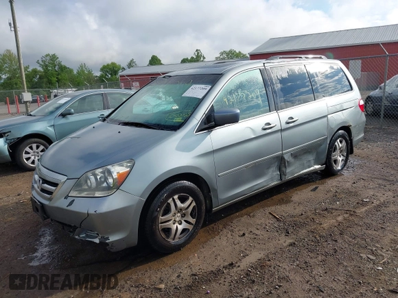 2007 Honda Odyssey EX-L z VIN 5FNRL38717B002725, wystawiony jako IAAI lot #42177209 z przebiegiem 226 706 mil mil oraz . Historia ofert i sprzedaży dostępna na DreamBid. Obrazek 2.
