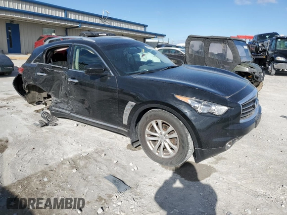 2013 Infiniti FX with VIN JN8CS1MW8DM170086, listed as a Copart auction lot 49958785 with 102,737 mi miles and Salvage Title. Bid and sale history available at carsss.com. Image 4.