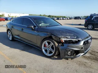 2021 Audi A5 Sportback S line Premium Plus with VIN WAUFACF5XMA025416, listed as a Copart auction lot 59940993 with 13,578 mi miles. Bid and sale history available at carsss.com. Image 4.