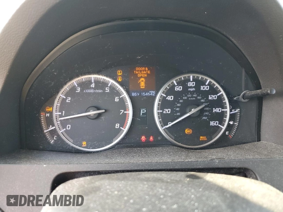 2013 Acura RDX Technology with VIN 5J8TB4H50DL013934, listed as a Copart auction lot 60252505 with 154,642 mi miles and Salvage title. Bid and sale history available at DreamBid. Image 9.