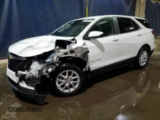 2023 Chevrolet Equinox LT with VIN 3GNAXKEG5PS193922, listed as a Copart auction lot 52757245 with 48,100 mi miles and Salvage Title. Bid and sale history available at carsss.com. Image 1.