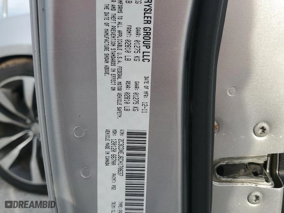 2012 Dodge Charger SRT8 with VIN 2C3CDXEJ6CH170637, listed as a Copart auction lot 75092224 with 140,390 mi miles and Non Repairable. Bid and sale history available at carsss.com. Image 13.