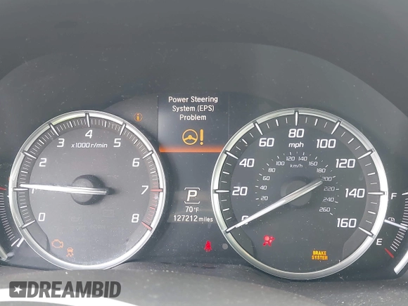 2016 Acura MDX with VIN 5FRYD3H27GB006404, listed as a IAAI auction lot 41755801 with 127,212 mi miles. Bid and sale history available at carsss.com. Image 7.