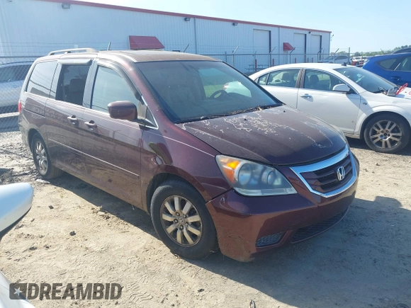 2009 Honda Odyssey EX-L with VIN 5FNRL38699B402476, listed as a IAAI auction lot 42146268 with 189,106 mi miles. Bid and sale history available at carsss.com. Image 1.