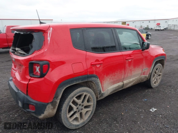 2021 Jeep Renegade Upland Edition with VIN ZACNJDAB8MPM65066, listed as a IAAI auction lot 41798043 with 55,247 mi miles. Bid and sale history available at carsss.com. Image 4.