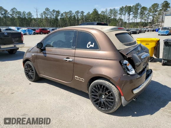 2012 FIAT 500 Pop with VIN 3C3CFFDR6CT108755, listed as a Copart auction lot 48676345 with 122,996 mi miles and Salvage Title. Bid and sale history available at carsss.com. Image 2.