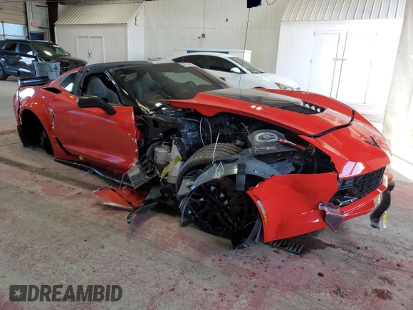 2016 Chevrolet Corvette Z06 1LZ with VIN 1G1YP2D67G5611240, listed as a Copart auction lot 68030904 with 0 mi miles and Salvage Title. Bid and sale history available at carsss.com. Image 4.