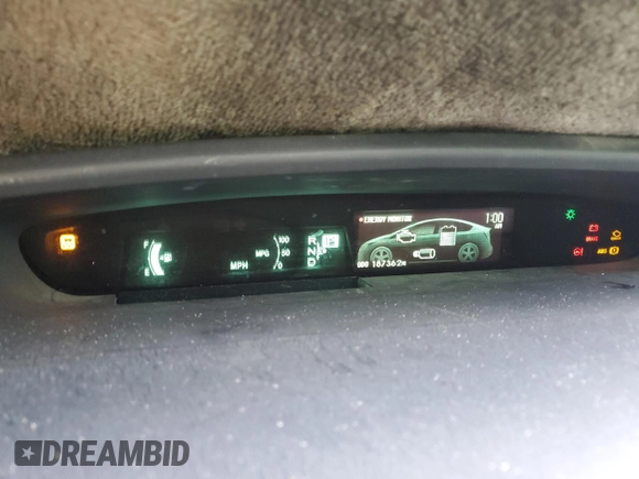 2014 Toyota Prius Four with VIN JTDKN3DU6E1781942, listed as a Copart auction lot 47058935 with 187,362 mi miles and Salvage Title. Bid and sale history available at DreamBid. Image 9.