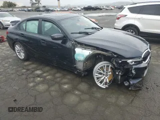 2023 BMW 3 Series 330i xDrive with VIN 3MW89FF0XP8D57640, listed as a Copart auction lot 45045985 with 24,368 mi miles and Salvage Title. Bid and sale history available at carsss.com. Image 4.