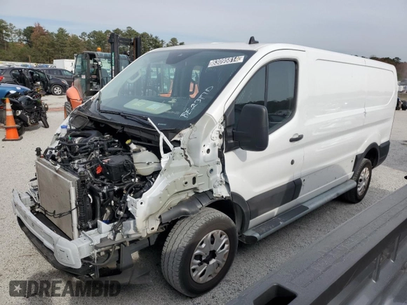 2023 Ford Transit Cargo with VIN 1FTBR1Y85PKA77962, listed as a Copart auction lot 83095814 with 21,928 mi miles and Clean Title. Bid and sale history available at DreamBid. Image 1.