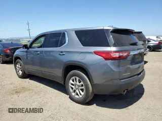 2020 Chevrolet Traverse LS z VIN 1GNERFKW8LJ292177, wystawiony jako Copart lot #56173015 z przebiegiem 67 821 mil mil oraz Szkoda całkowita • Salvage title. Historia ofert i sprzedaży dostępna na DreamBid. Obrazek 2.