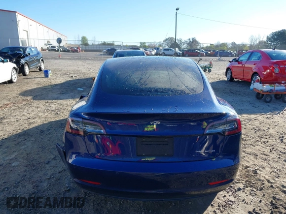 2019 Tesla Model 3 Long Range with VIN 5YJ3E1EB7KF454636, listed as a IAAI auction lot 41853972 with 56,916 mi miles. Bid and sale history available at carsss.com. Image 17.