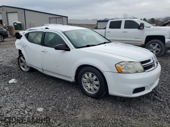 2013 Dodge Avenger with VIN 1C3CDZAB8DN665053, listed as a Copart auction lot 44249065 with 156,338 mi miles and Salvage Title. Bid and sale history available at DreamBid. Image 4.