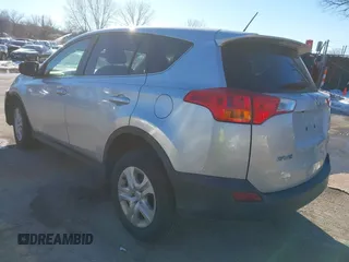 2015 Toyota RAV4 LE with VIN JTMBFREV8FJ050857, listed as a IAAI auction lot 41319739 with 144,441 mi miles. Bid and sale history available at carsss.com. Image 3.