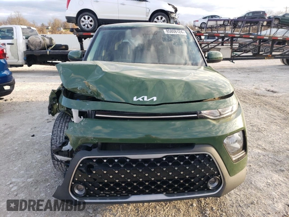 2022 Kia Soul EX with VIN KNDJ33AU7N7155089, listed as a Copart auction lot 85808124 with 37,485 mi miles and Salvage Title. Bid and sale history available at carsss.com. Image 5.