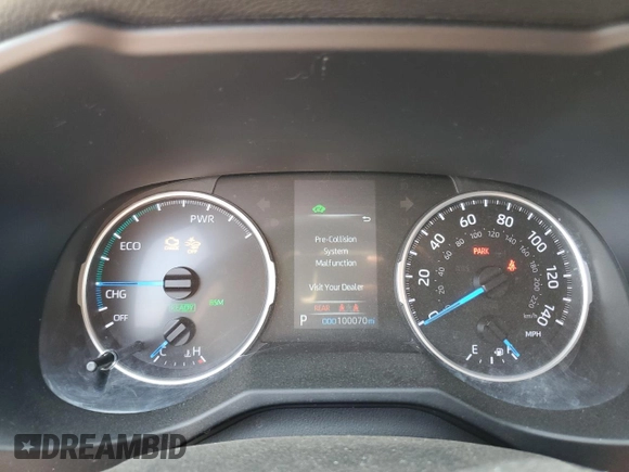 2022 Toyota RAV4 Hybrid XLE Premium with VIN 4T3B6RFV8NU101319, listed as a Copart auction lot 60987535 with 100,070 mi miles and Salvage title. Bid and sale history available at DreamBid. Image 9.