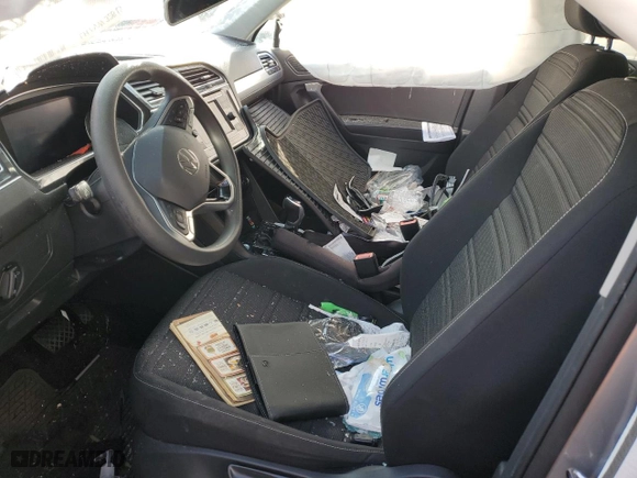 2022 Volkswagen Tiguan S with VIN 3VV0B7AX4NM131372, listed as a Copart auction lot 86389294 with 0 mi miles and Salvage Title. Bid and sale history available at carsss.com. Image 7.