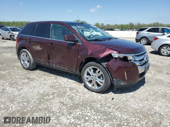 2011 Ford Edge Limited with VIN 2FMDK3KC3BBA70352, listed as a Copart auction lot 53895305 with 173,868 mi miles and Salvage title. Bid and sale history available at DreamBid. Image 4.