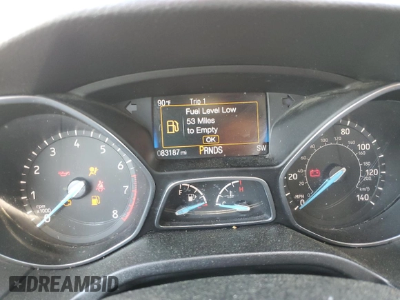 2018 Ford Focus SE with VIN 1FADP3FE9JL278340, listed as a Copart auction lot 50839345 with 83,187 mi miles and Salvage title. Bid and sale history available at DreamBid. Image 9.