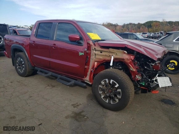 2023 Nissan Frontier SV with VIN 1N6ED1EK6PN638144, listed as a Copart auction lot 76092204 with 6,523 mi miles and Salvage Title. Bid and sale history available at carsss.com. Image 4.