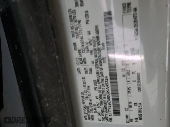 2016 Ford Transit Cargo with VIN 1FTYE9ZM0GKA45324, listed as a Copart auction lot 87444654 with Not Provided miles and Salvage Title. Bid and sale history available at carsss.com. Image 14.