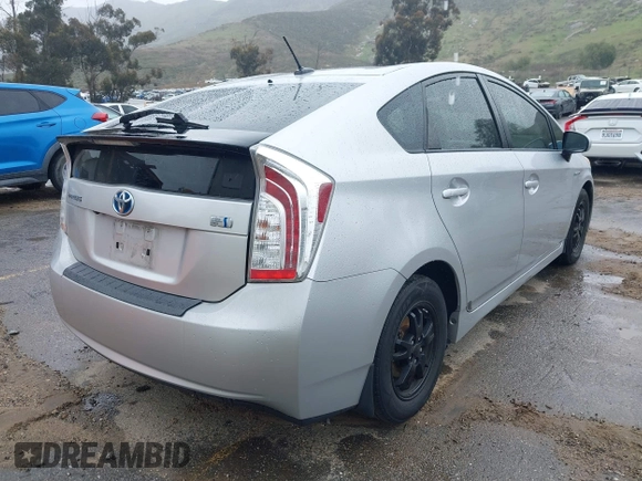 2012 Toyota Prius One with VIN JTDKN3DUXC5478605, listed as a IAAI auction lot 41788143 with 136,876 mi miles and . Bid and sale history available at carsss.com. Image 4.