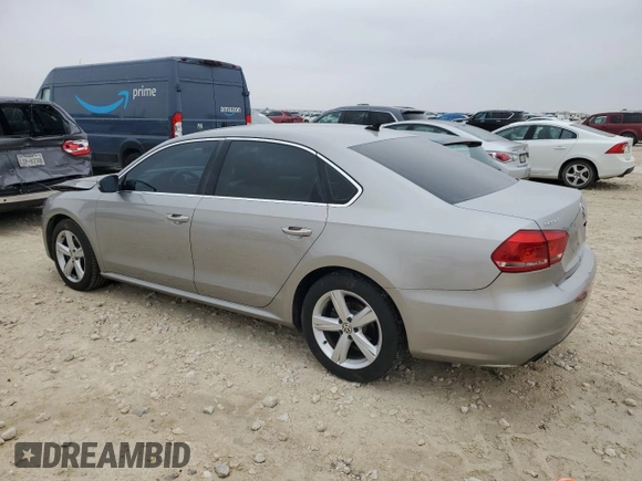 2013 Volkswagen Passat SE with VIN 1VWBH7A37DC001182, listed as a Copart auction lot 45026685 with 116,967 mi miles and Salvage Title. Bid and sale history available at carsss.com. Image 2.
