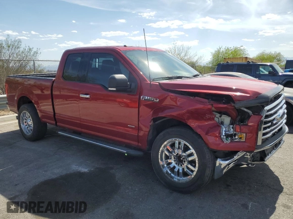 2016 Ford F-150 XLT with VIN 1FTFX1EG5GKF71001, listed as a Copart auction lot 54258205 with 67,735 mi miles and Salvage title. Bid and sale history available at DreamBid. Image 4.