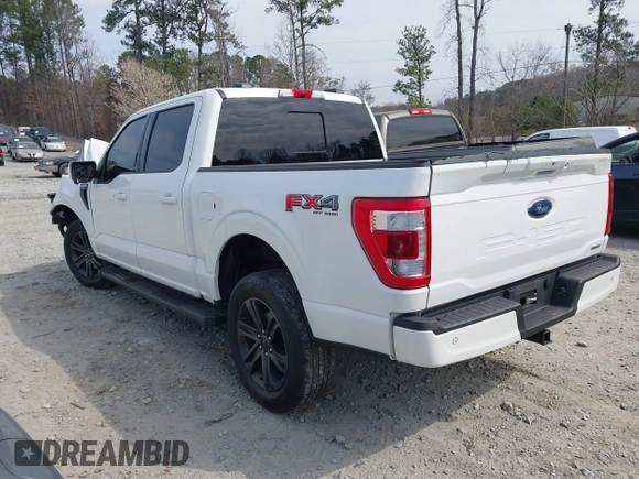 2022 Ford F-150 XL with VIN 1FTFW1E8XNFA40166, listed as a IAAI auction lot 41776806 with 36,798 mi miles. Bid and sale history available at carsss.com. Image 3.