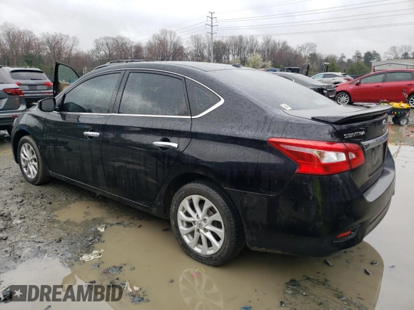 2019 Nissan Sentra SV with VIN 3N1AB7AP7KY247157, listed as a Copart auction lot 49877865 with 106,805 mi miles and Salvage Title. Bid and sale history available at DreamBid. Image 2.