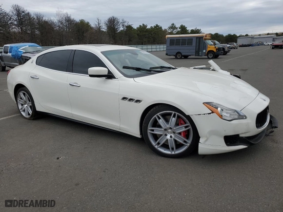 2014 Maserati Quattroporte GTS with VIN ZAM56PPA8E1073092, listed as a Copart auction lot 52827045 with 51,304 mi miles and Salvage Title. Bid and sale history available at carsss.com. Image 4.
