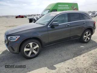 2021 Mercedes-Benz GLC with VIN W1N0G8EB1MF924477, listed as a Copart auction lot 53148125 with 52,288 mi miles and Salvage Title. Bid and sale history available at carsss.com. Image 1.