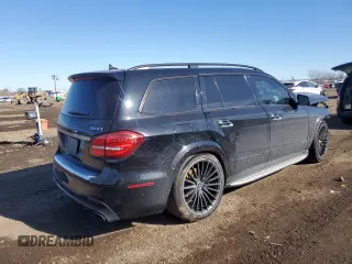2017 Mercedes-Benz GLS with VIN 4JGDF7FE2HA760279, listed as a Copart auction lot 44255265 with 66,803 mi miles and Salvage Title. Bid and sale history available at carsss.com. Image 3.