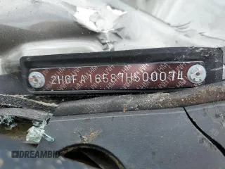 2007 Honda Civic Sdn LX with VIN 2HGFA16587H500074, listed as a Copart auction lot 59231744 with 0 mi miles and Salvage Title. Bid and sale history available at carsss.com. Image 12.