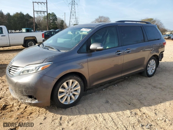 2016 Toyota Sienna XLE with VIN 5TDYK3DC4GS738605, listed as a Copart auction lot 43719005 with 116,614 mi miles and Salvage Title. Bid and sale history available at carsss.com. Image 1.