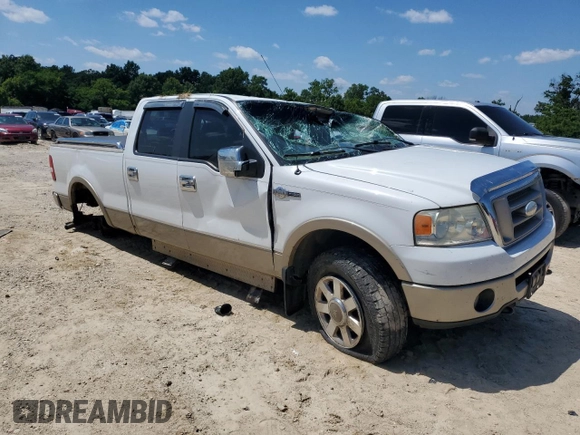 2007 Ford F-150 XLT with VIN 1FTPW14V37KD01921, listed as a Copart auction lot 62876465 with 214,260 mi miles and Salvage title. Bid and sale history available at DreamBid. Image 4.