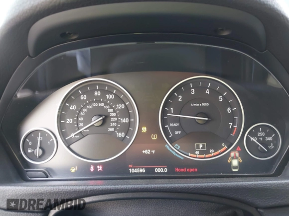 2016 BMW 3 Series 320i with VIN WBA8E1G52GNU11325, listed as a IAAI auction lot 42058241 with 104,596 mi miles and . Bid and sale history available at carsss.com. Image 7.