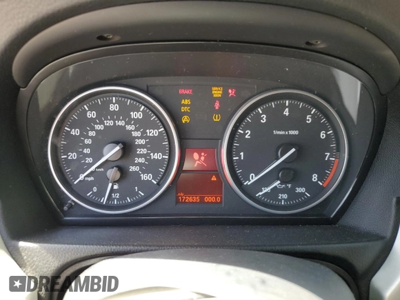 2007 BMW 3 Series 328i with VIN WBAWB33517PV73601, listed as a Copart auction lot 59367045 with 172,635 mi miles and Salvage title. Bid and sale history available at DreamBid. Image 9.