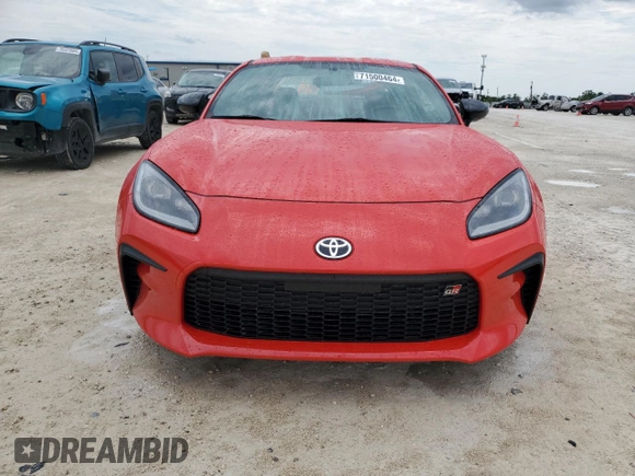 2023 Toyota GR86 Premium with VIN JF1ZNBE1XP9751494, listed as a Copart auction lot 71500464 with 25,950 mi miles and Salvage Title. Bid and sale history available at carsss.com. Image 5.