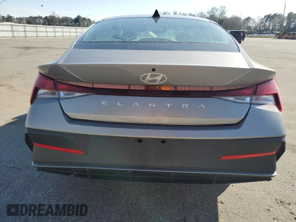 2024 Hyundai Elantra SEL with VIN KMHLM4DG5RU648015, listed as a Copart auction lot 48675095 with 31,098 mi miles and Salvage Title. Bid and sale history available at carsss.com. Image 6.