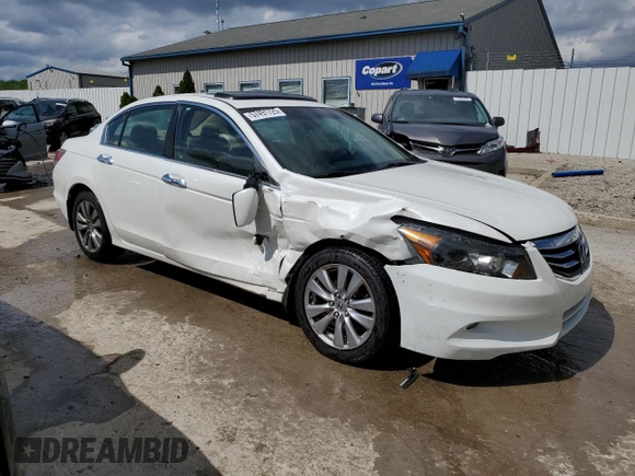2011 Honda Accord EX-L with VIN 1HGCP3F85BA030486, listed as a Copart auction lot 57491725 with 67,487 mi miles and Non repairable. Bid and sale history available at DreamBid. Image 4.