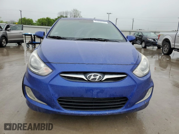2012 Hyundai Accent GLS with VIN KMHCU4AE9CU098280, listed as a Copart auction lot 51658745 with 166,310 mi miles and Clean Title. Bid and sale history available at carsss.com. Image 5.